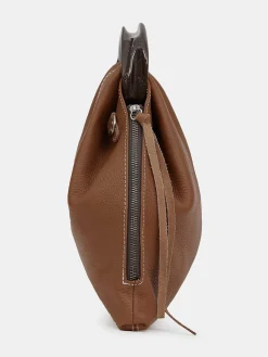 Frauen Source Unknown Kleidung<Triangel-Tasche Aus Kalbsleder, Brunett