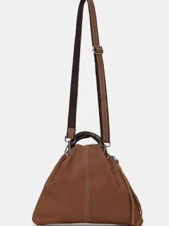 Frauen Source Unknown Schuhe & Taschen<Triangel-Tasche Aus Kalbsleder, Brunett
