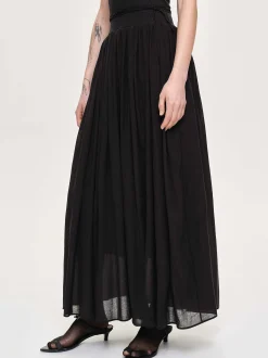 Frauen Source Unknown Zubehör<Tull-Slipkleid, Schwarz