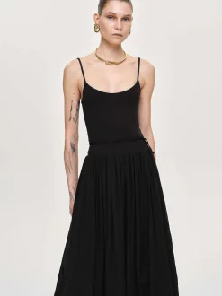 Frauen Source Unknown Zubehör<Tull-Slipkleid, Schwarz