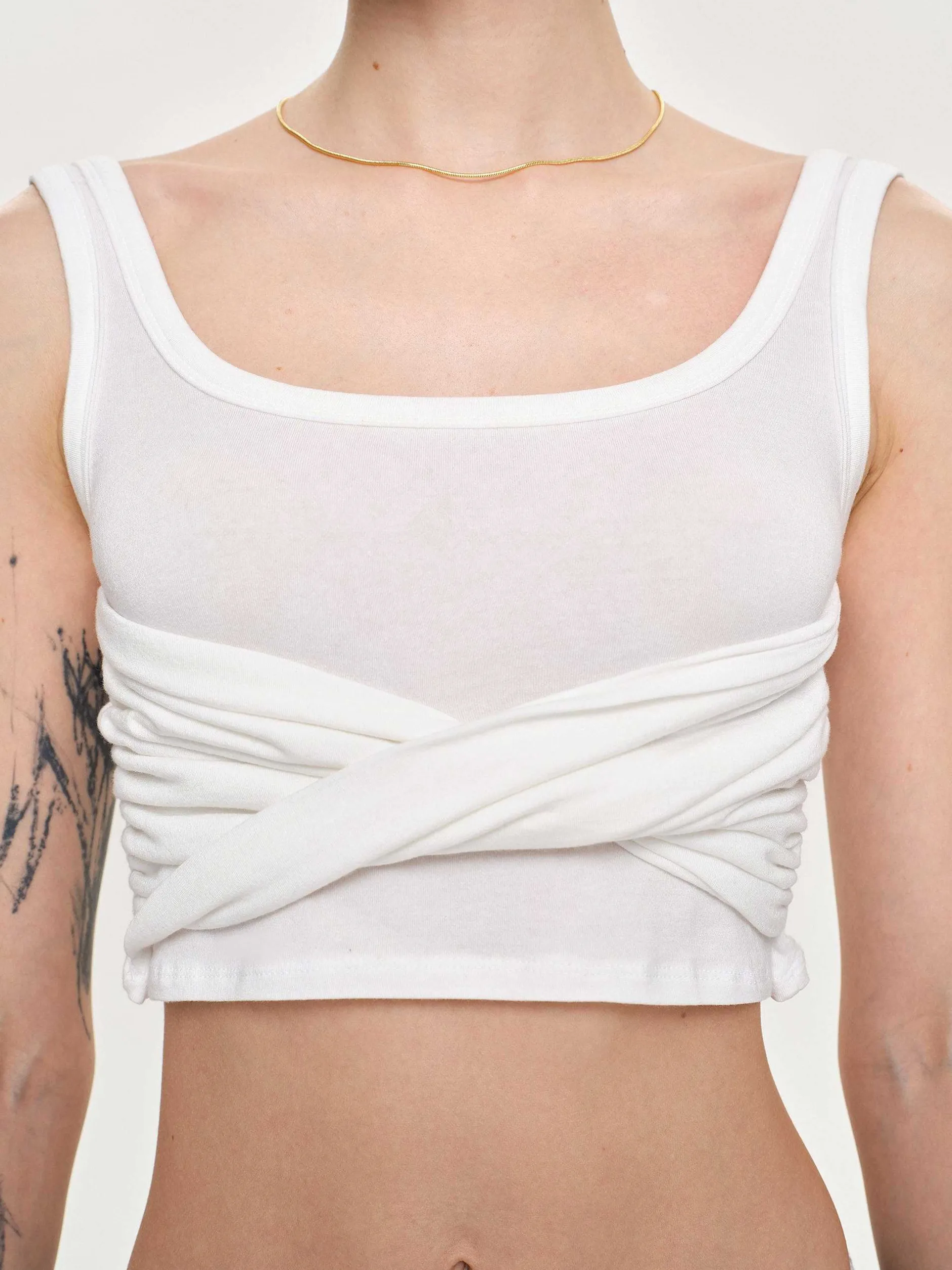 Frauen Source Unknown Kleidung<Twist-Tanktop, Weis