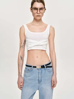 Frauen Source Unknown Kleidung<Twist-Tanktop, Weis