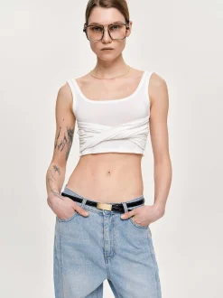 Frauen Source Unknown Kleidung<Twist-Tanktop, Weis