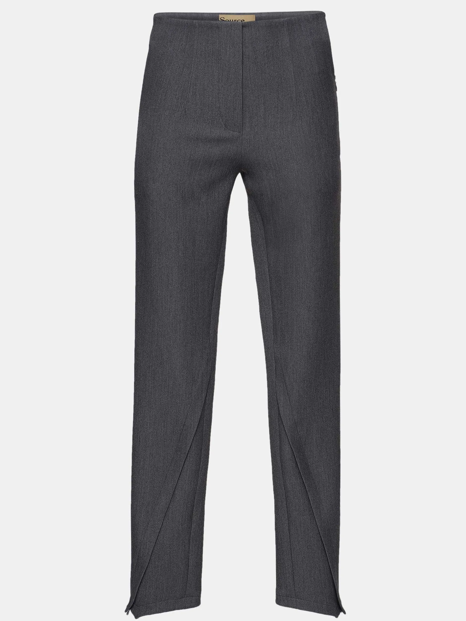 Frauen Source Unknown Unterteile<Tyia Schragschnitt-Slim-Hose, Dunkle Anthrazit