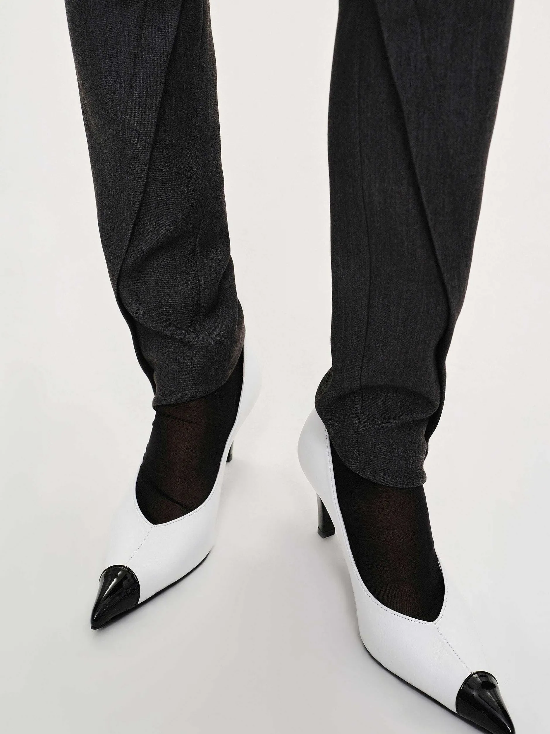 Frauen Source Unknown Kleidung<Tyia Schragschnitt-Slim-Hose, Dunkle Anthrazit