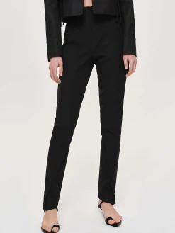 Frauen Source Unknown Unterteile<Tyia Schragschnitt-Slim-Hose, Schwarz