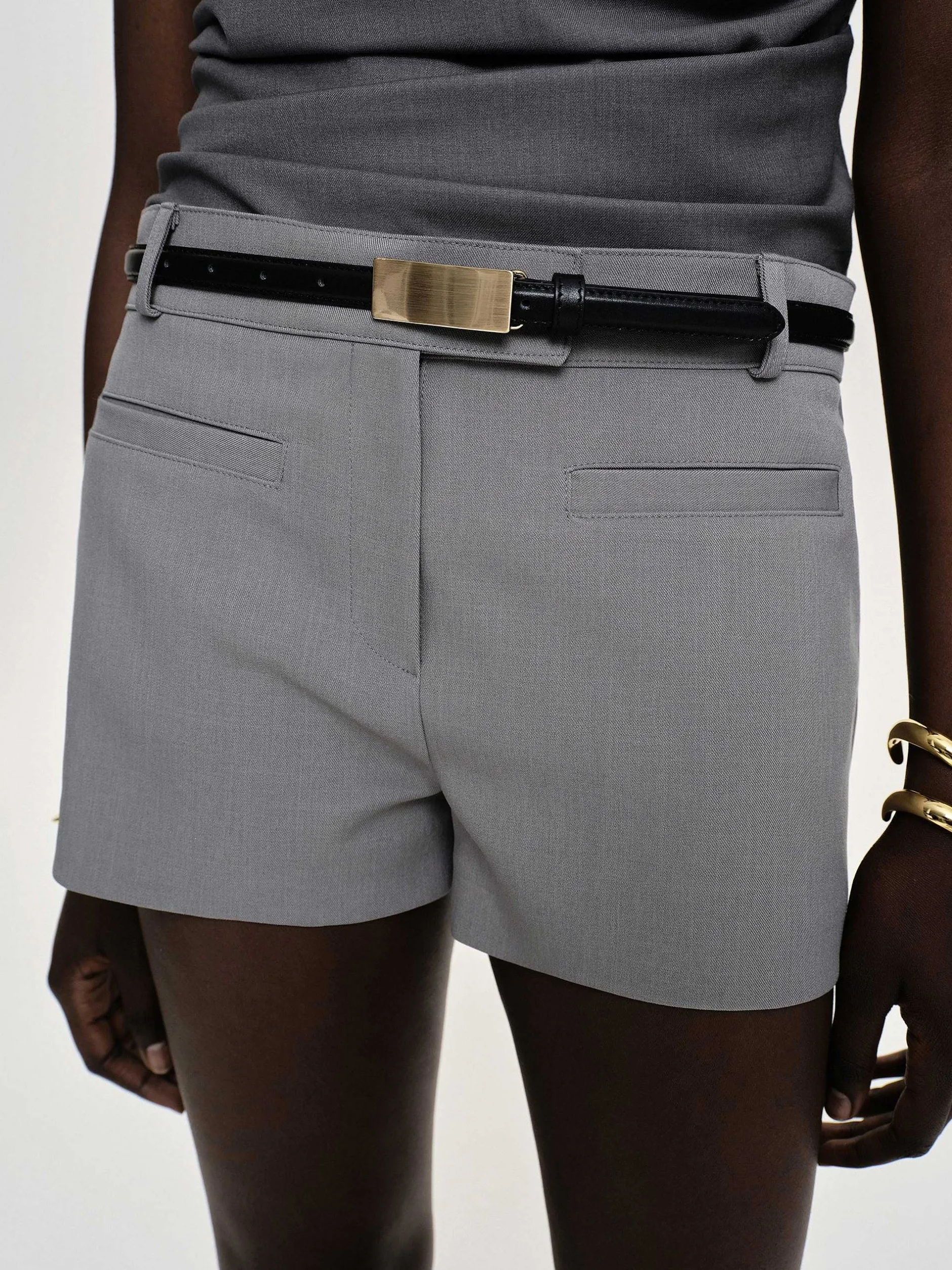 Frauen Source Unknown Kleidung<Ulna Welt Pocket Shorts, Grau