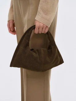 Frauen Source Unknown Kleidung<Vida Wildleder Mini-Tragetasche, Walnuss