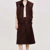 Frauen Source Unknown Zubehör<Vielseitige Weste Mit Reisverschluss, Black Cherry