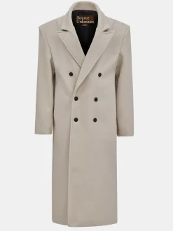 Frauen Source Unknown Kleidung<Wallis Ubergroser Opa-Mantel, Beige
