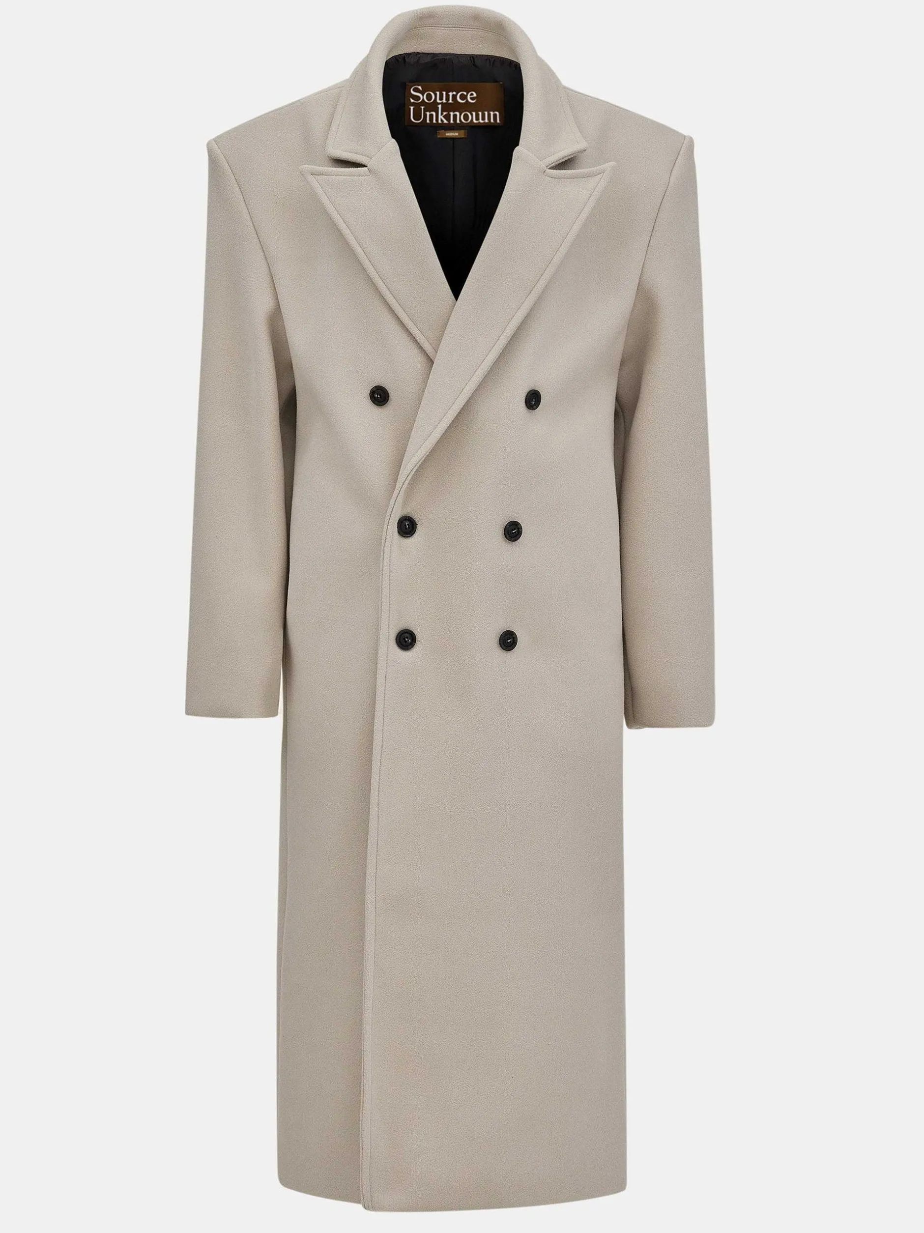 Frauen Source Unknown Oberbekleidung<Wallis Ubergroser Opa-Mantel, Beige