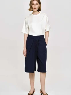 Frauen Source Unknown Unterteile<Wickelshorts Aus Baumwolle, Marineblau