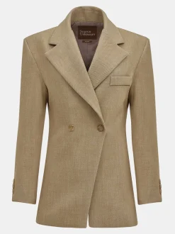 Frauen Source Unknown Kleidung<Zweireihiger Blazer Mit Taillenbund Von Nangy,