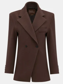 Frauen Source Unknown Kleidung<Zweireihiger Blazer Mit Taillenbund Von Nangy,