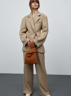 Frauen Source Unknown Oberbekleidung<Zweireihiger Blazer Mit Taillenbund Von Nangy,
