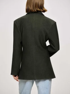 Frauen Source Unknown Oberbekleidung<Zweireihiger Blazer Mit Taillenbund Von Nangy,