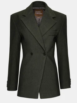 Frauen Source Unknown Oberbekleidung<Zweireihiger Blazer Mit Taillenbund Von Nangy,