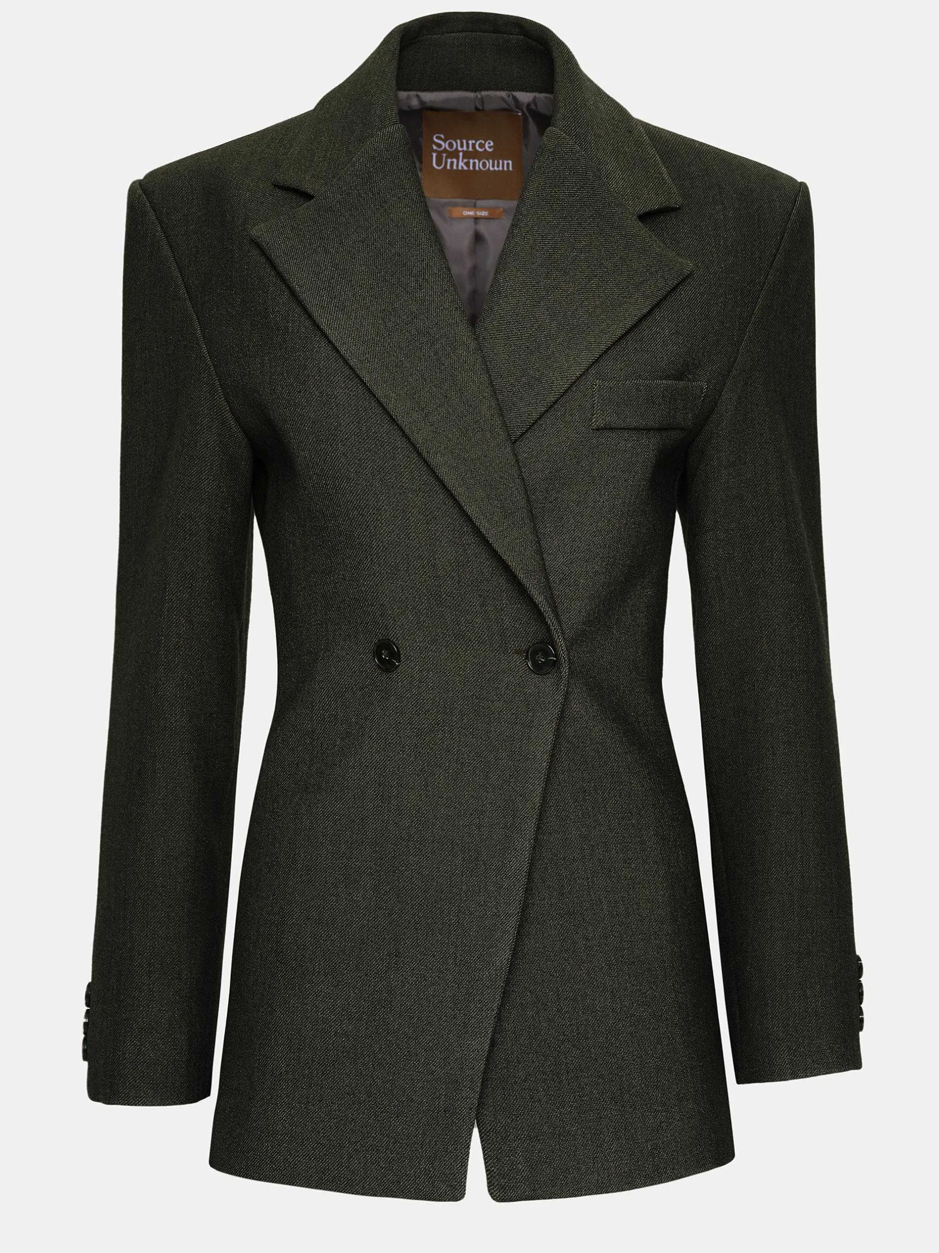 Frauen Source Unknown Kleidung<Zweireihiger Blazer Mit Taillenbund Von Nangy,
