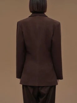 Frauen Source Unknown Oberbekleidung<Zweireihiger Blazer Mit Taillenbund Von Nangy,