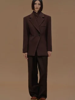 Frauen Source Unknown Oberbekleidung<Zweireihiger Blazer Mit Taillenbund Von Nangy,